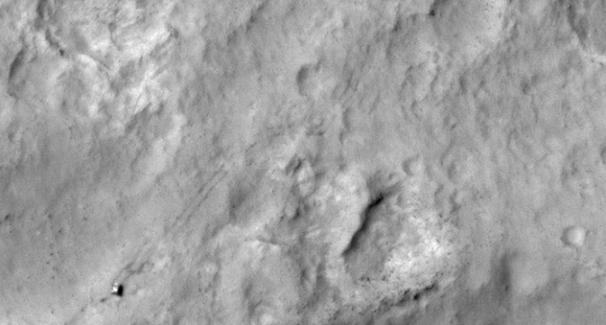 Rover Curiosity desde la órbita de Marte